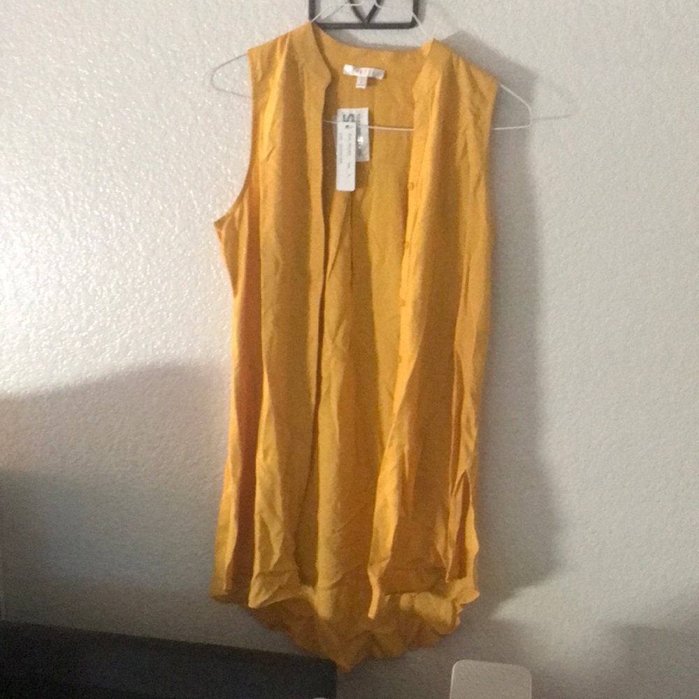 Yellow cardigan